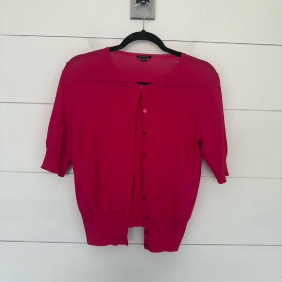 Ann Taylor Women’s Small Hot Pink Cardigan Sweater - Picture 1 of 4